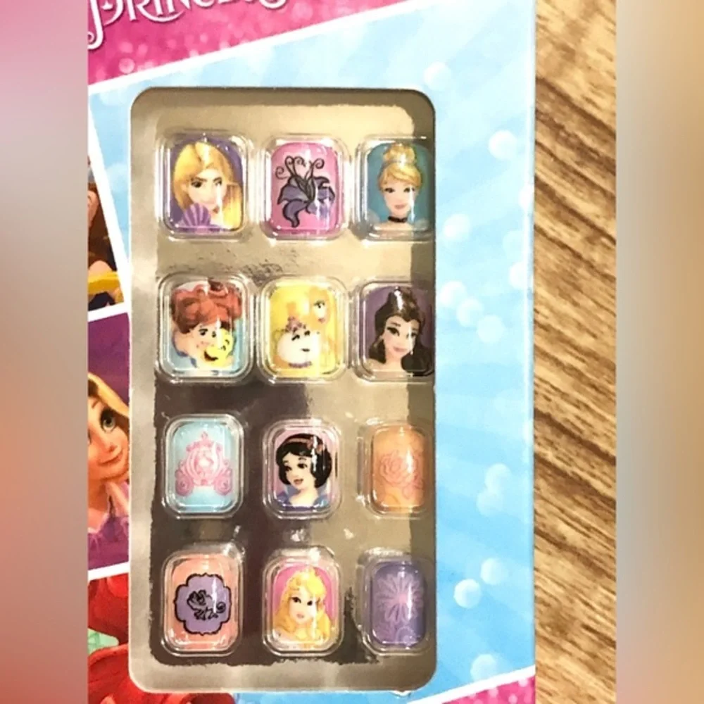 2pack Disney princess little girl press on nail extensions‎ new